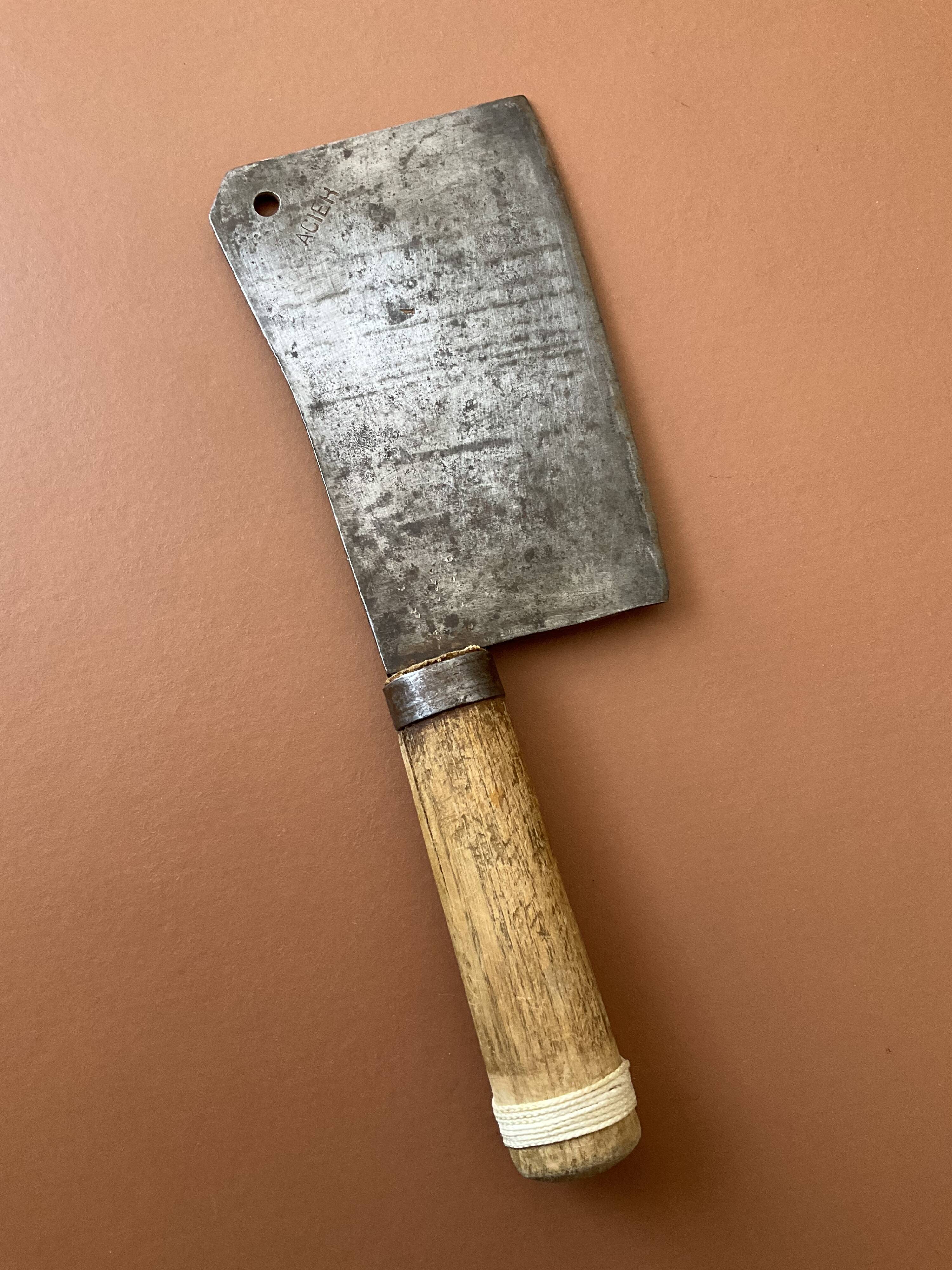 Old butcher's cleaver