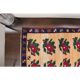 1970s Vintage Turkish Oushak Handmade Wool Cotton Orange Area Rug 102x155