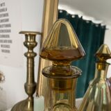Conical glass decanter