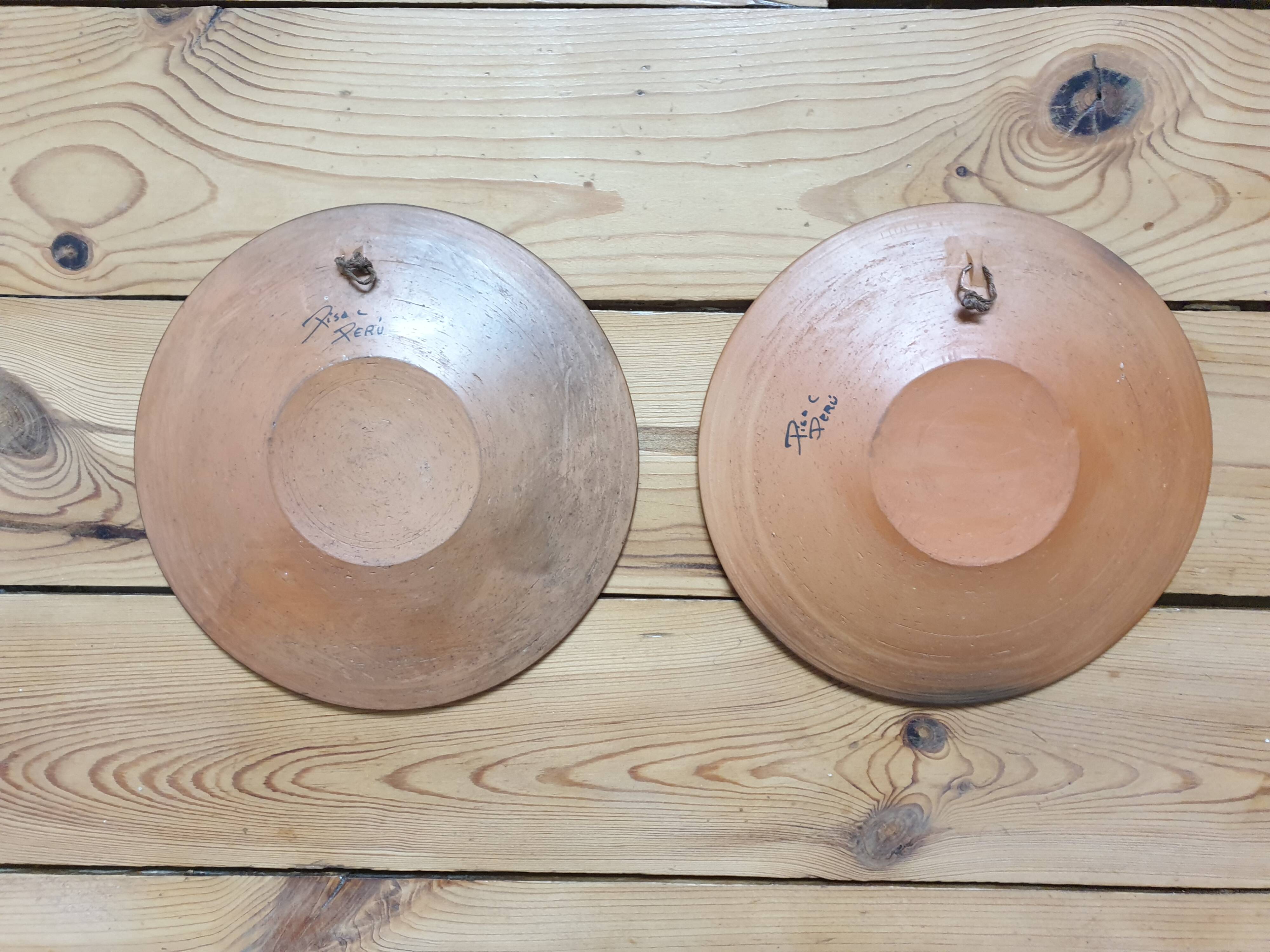 Set of 2 Plates from Peru - Other & Unclassified Set of 2 Plates from Peru - Other & Unclassified