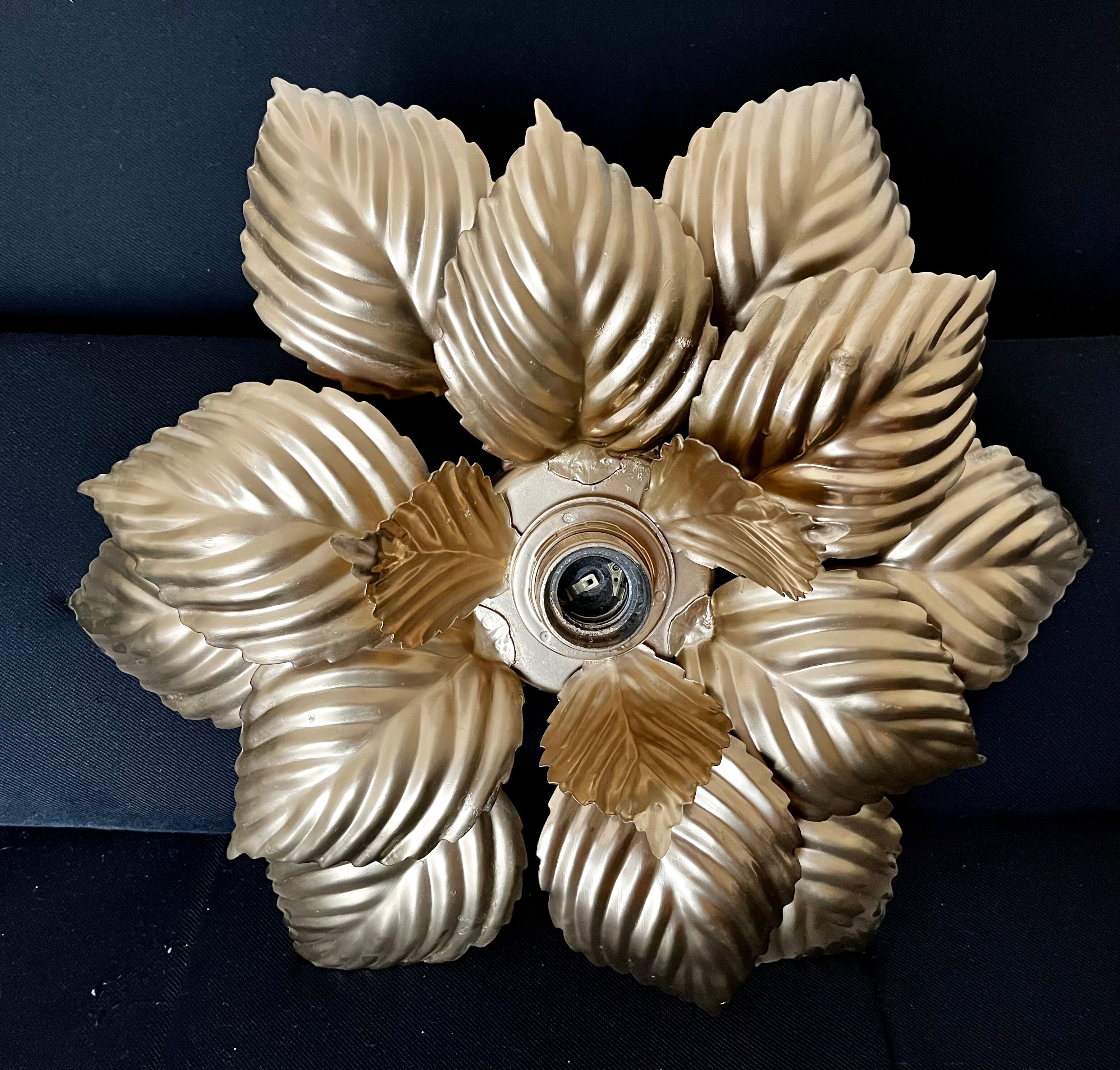 Masca golden flower wall lamp