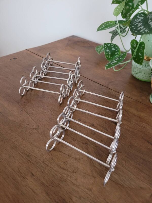 Lot de 12 porte-couteaux Cailar-Bayard argenté