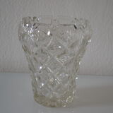 Vase vintage crystal mold czechoslovakia years 50