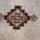 Vintage Moroccan carpet Berber rug style 2.3' x 4.7' (71cm x 145cm) 1970s, 1C758