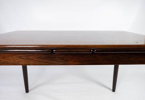 Table à manger en palissandre avec extensions, de design danois des années 1960.