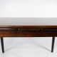 Table à manger en palissandre avec extensions, de design danois des années 1960.