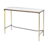 Console in gilded brass and glass