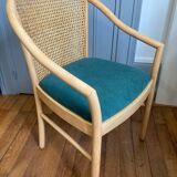 Wooden and cane chair
