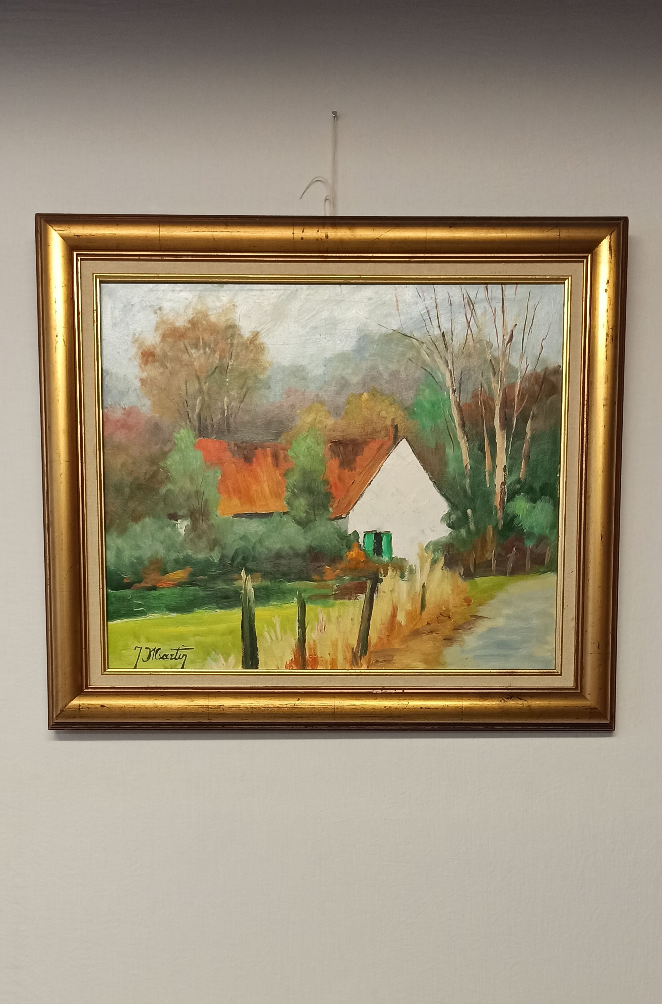 Painting "Landscape in Gruson"