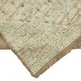 Handmade Tribal Decorative 254 cm x 288 cm Beige Wool Carpet
