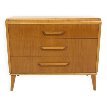 Scandinavian elm chest of drawers, Swedish modern, Sweden, 1940