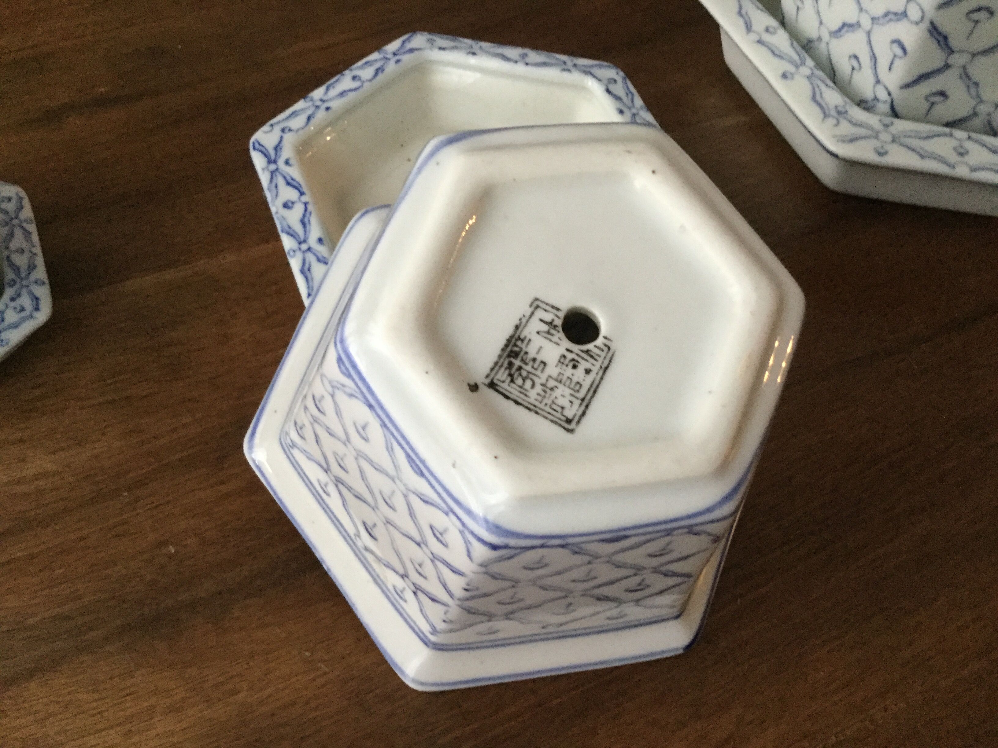 Serie de 3 cache-pots chinois