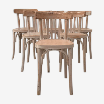 Suite of six bistro chairs