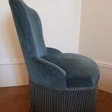 Velvet toad armchair
