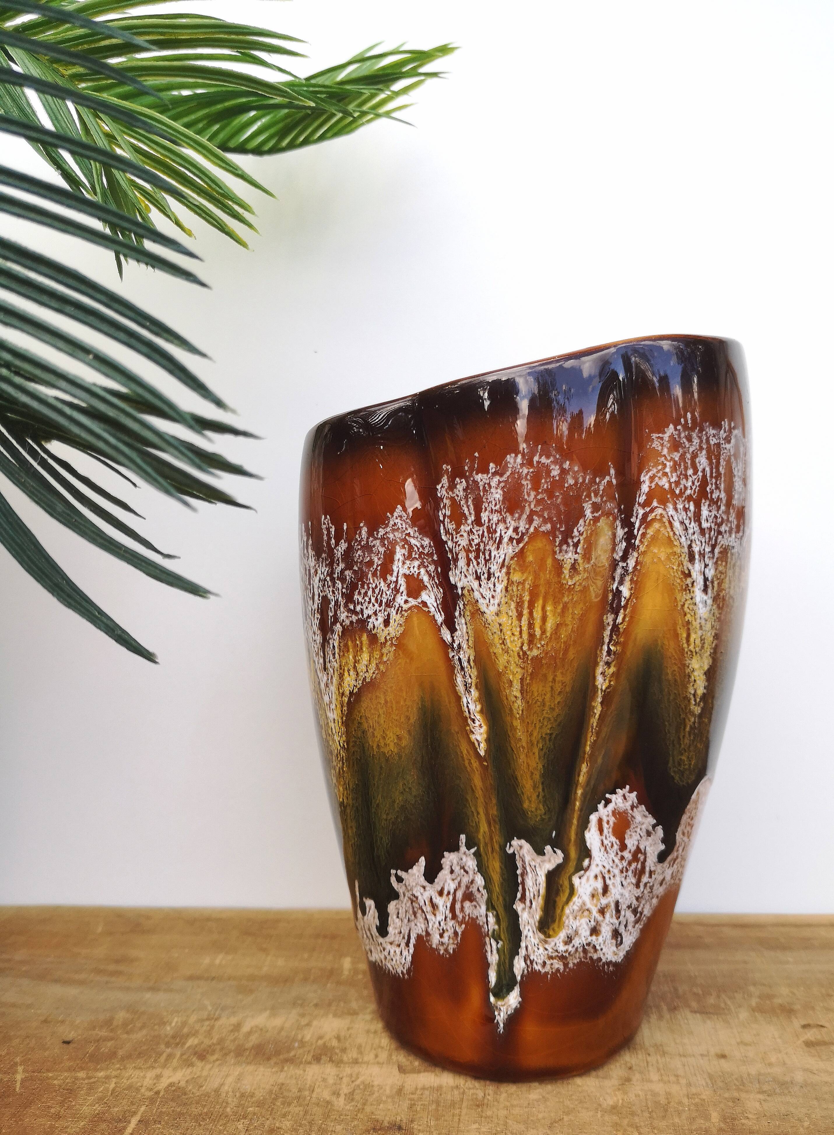 Antique vase - Digoin Sarreguemines - Hawaii model