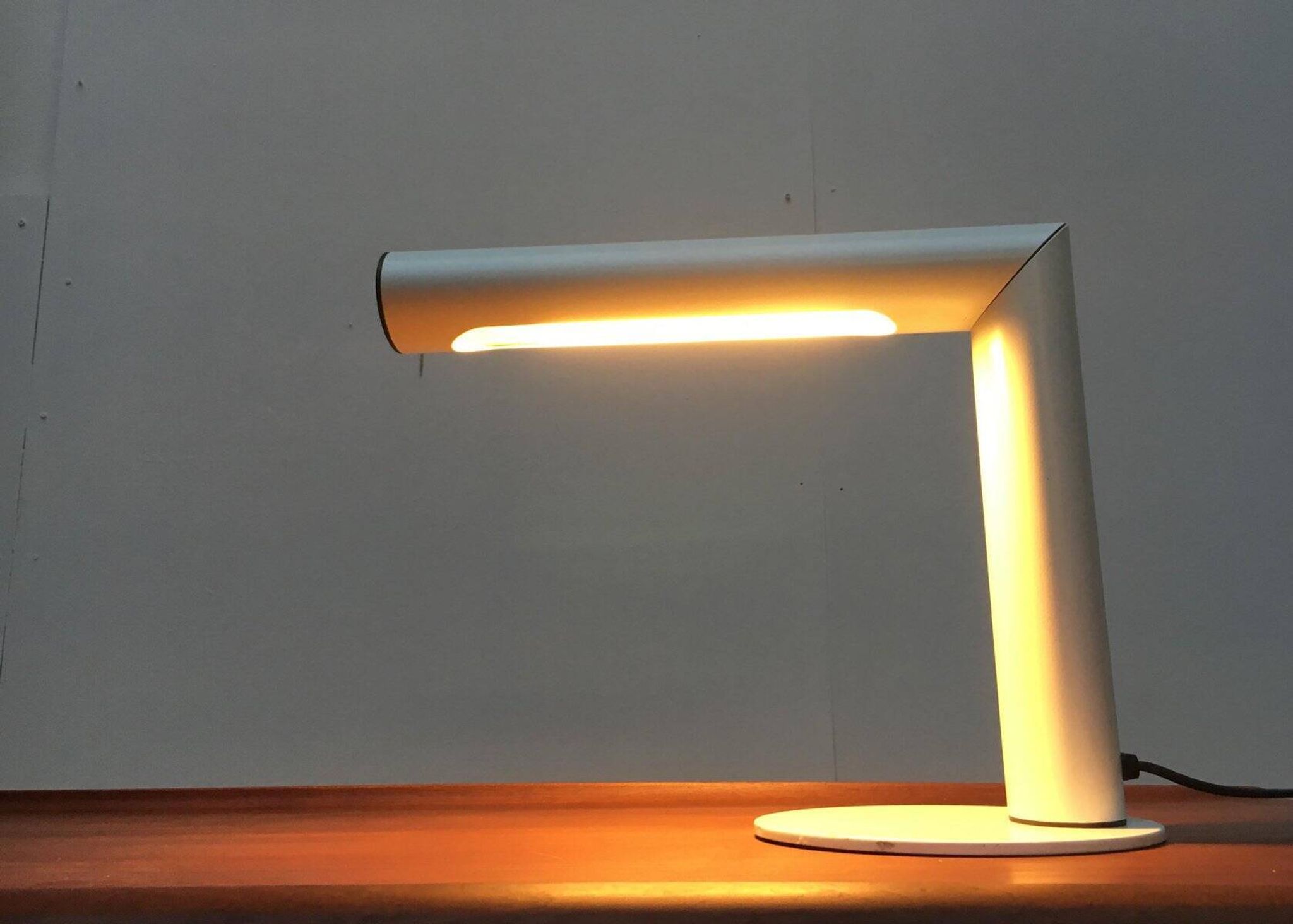 Lampe de table minimaliste en métal allemand de Brendel Leuchten, années 1970