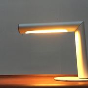 Lampe de table minimaliste en métal allemand de Brendel Leuchten, années 1970