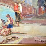 Impressionist Venetian Scene Oil on Canvas, signed Knut Norman (1896-1977)