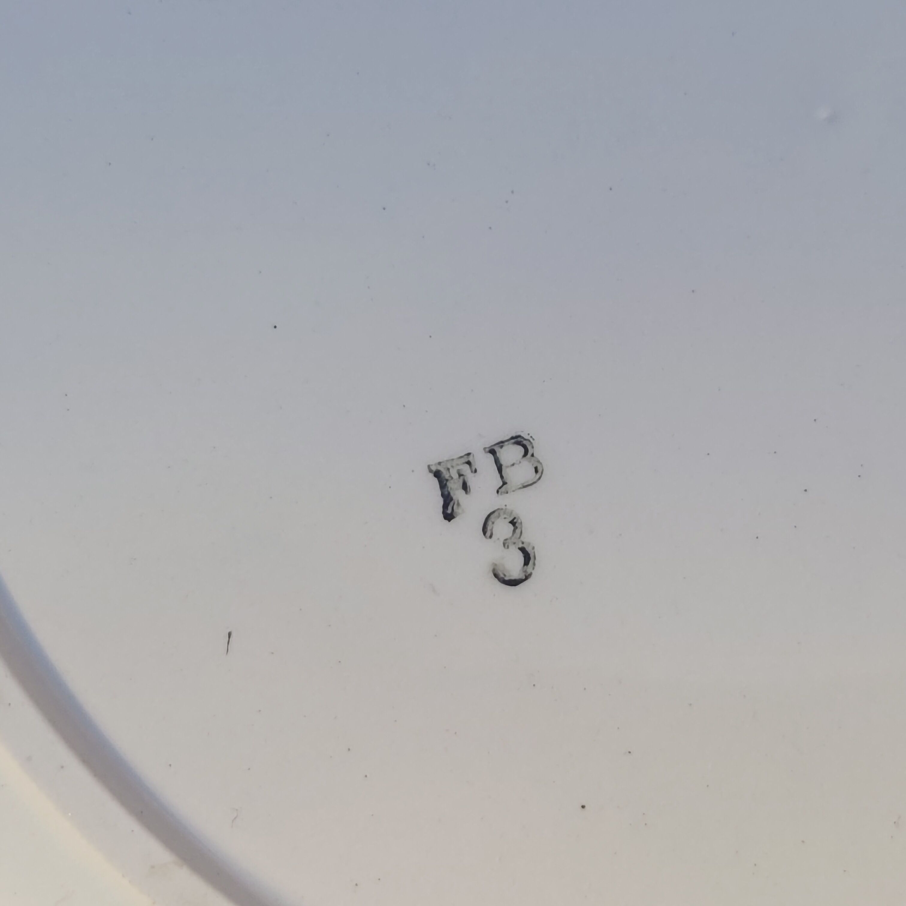 6 old blue flat plates mismatched