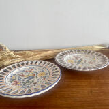 Pair of Rouen earthenware plates