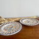 Pair of Rouen earthenware plates