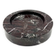 Sergio Asti, red Levanto marble ashtray bowl, UP&UP Carrara Italy, 1970s
