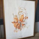 Hazel framed botanical poster