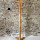 Solid pine coat rack, 1980