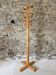 Solid pine coat rack, 1980