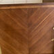 Buffet with 4 sliding doors, vintage wood and Formica