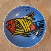 Bowl or small dish by the artist Guillaume Cornelis or Corneille from 2001.