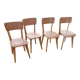 Série de 4 chaises Vintage