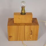 Constructivist wooden lamp edited by the House renewed circa 1970