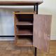 Vintage desk in metal and wood, 50s-60s