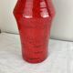 Vintage red ceramic vase mid century design