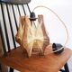 Scandinavian vintage suspension in wood and stretched wires