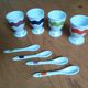 Porcelain shells with spoons
