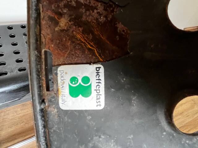 Set of 4 Black Omstak Chairs by Rodney Kinsman for Bieffeplast