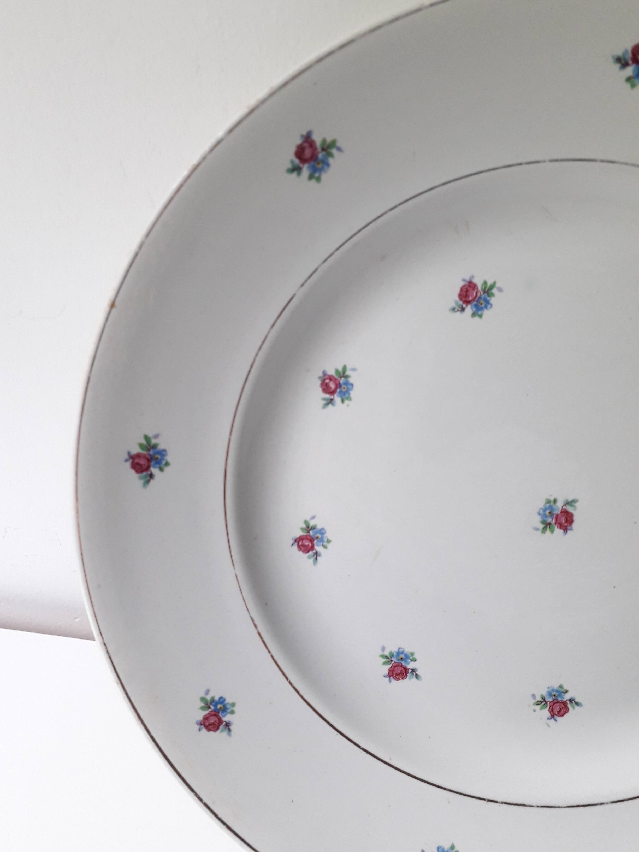 Luneville porcelain soup plate (28cm) A1