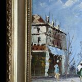 School of Paris, 20th century - Oil on cardboard - The Grands Boulevards