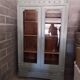 Old 2-door bookcase with chalk paint blue patina