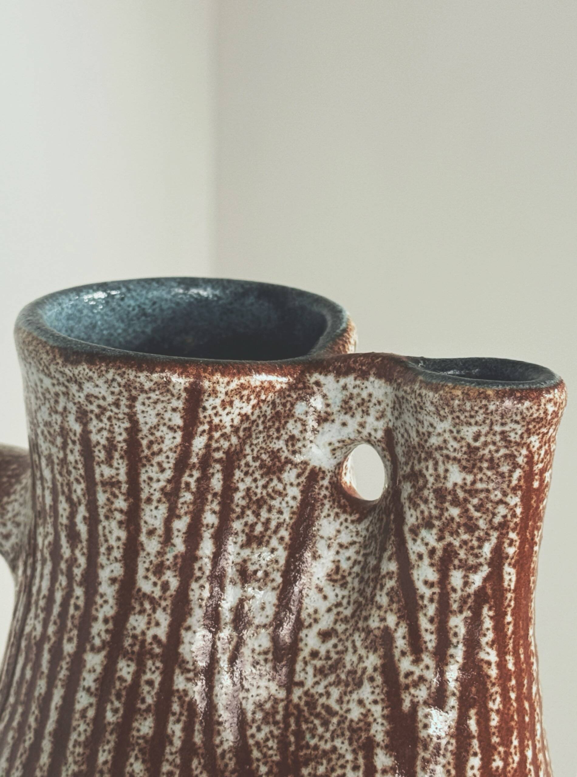 Zoomorphic pitcher by the Accolay potters