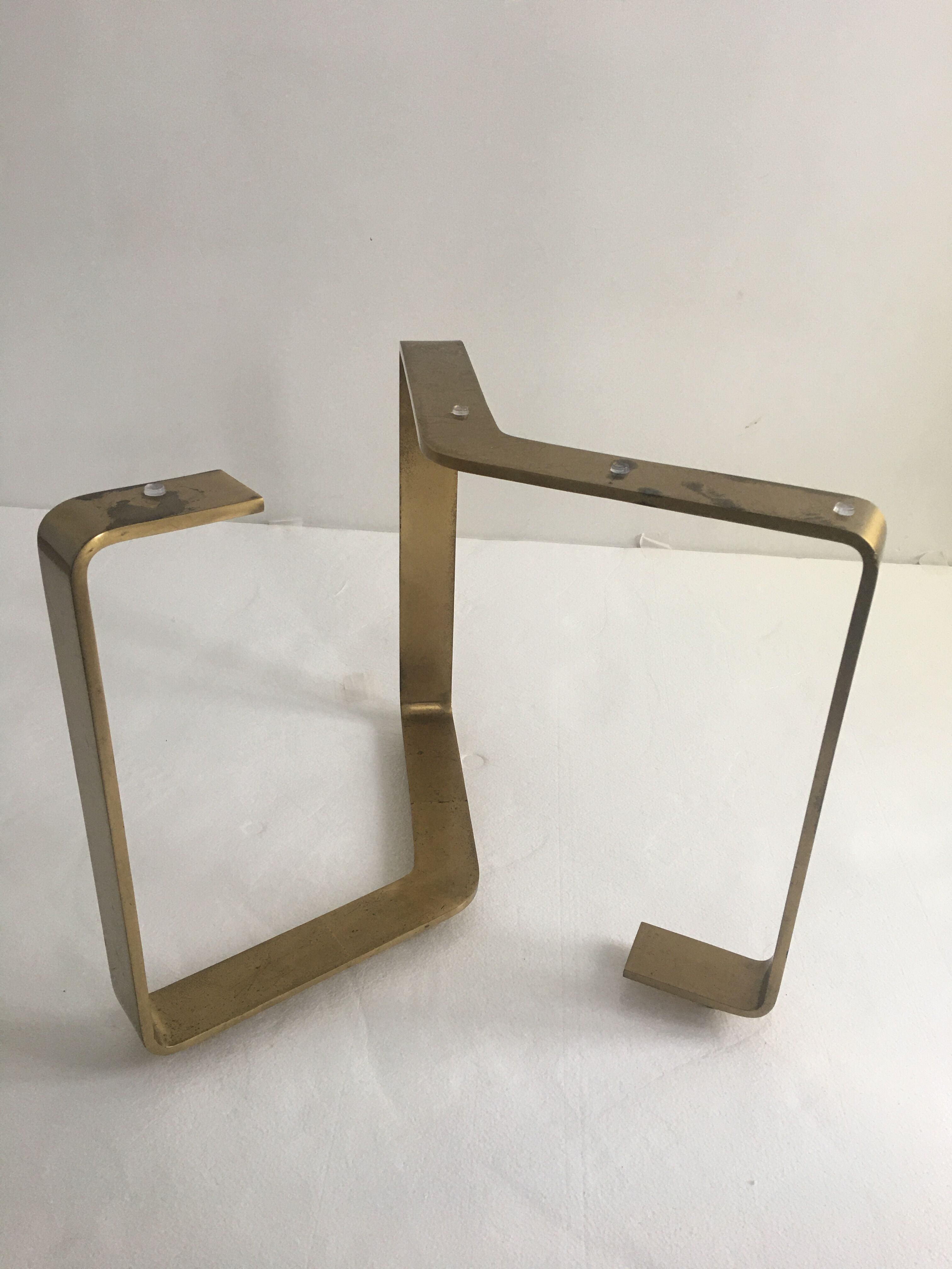 Table coffee glass and solid brass