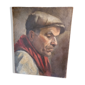 Huile sur toile l'homme