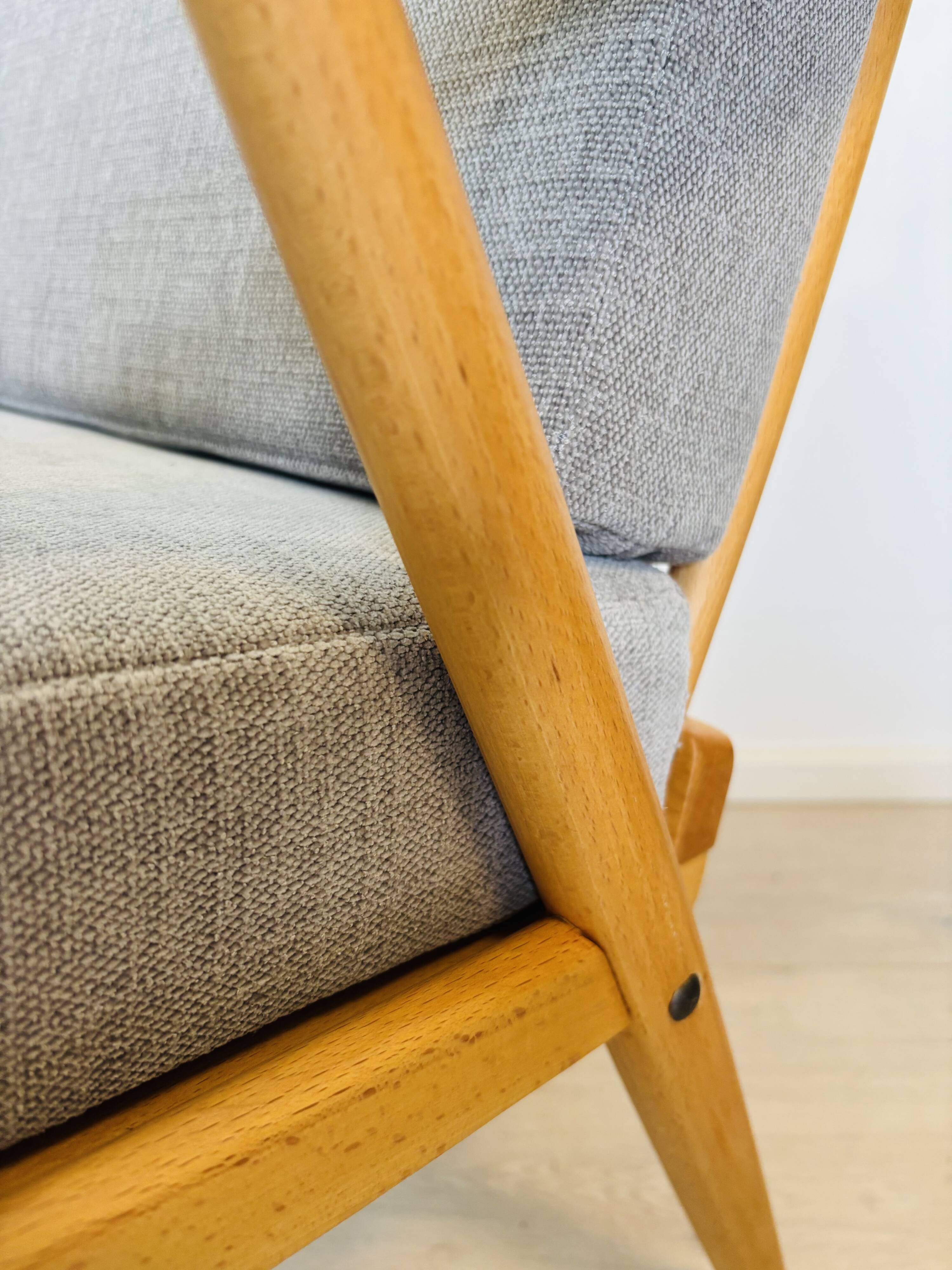 Mid-Century Boomerang Armchair by Jaroslav Smidek for Ton