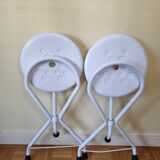 Paire de tabourets pliants vintage "Tubecon" Marinakis, années 80