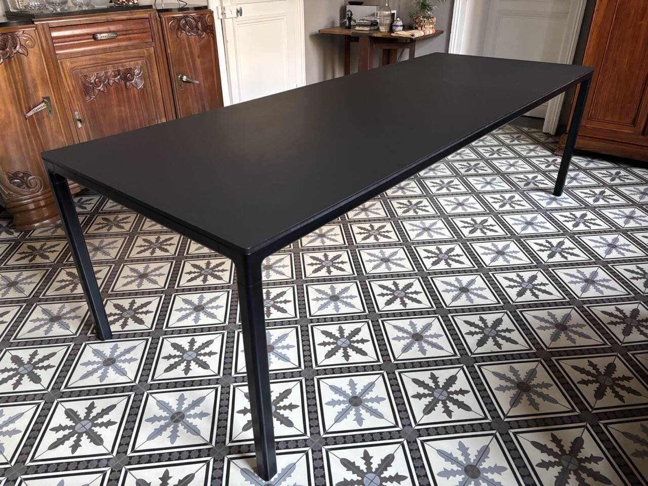 Black table Scandinavian model T12 HAY