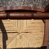 Chaises en bois et paille
