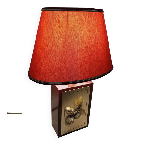 Lampe vintage le dauphin à décor de glands années 1970/80