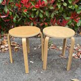 Pair of vintage IKEA Frosta stools